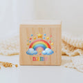 Personalized Wooden Coin Bank – Custom Name Money Box for Kids