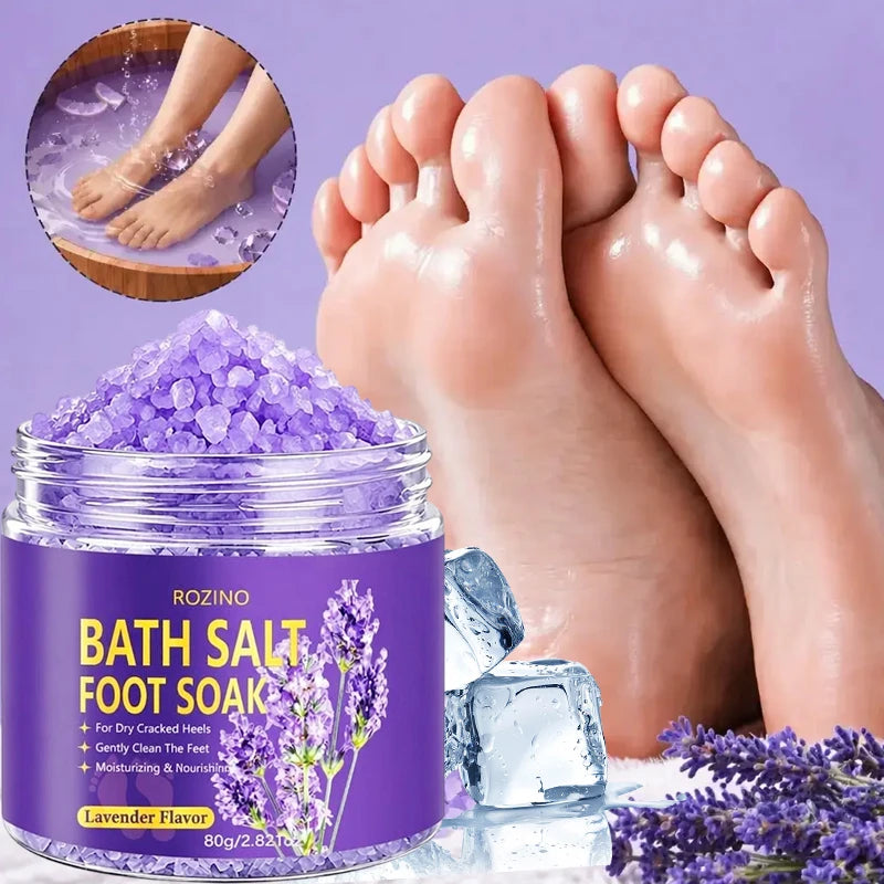 ROZINO Lavender Foot Bath Salt – Moisturizing Sea Salt Soak