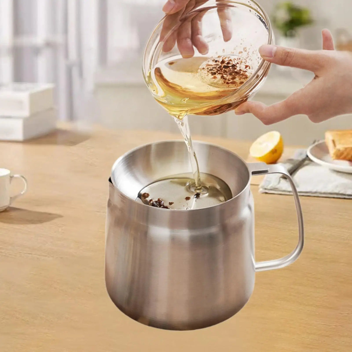 Stainless Steel Deep Fryer Pot with Basket, Lid & Strainer