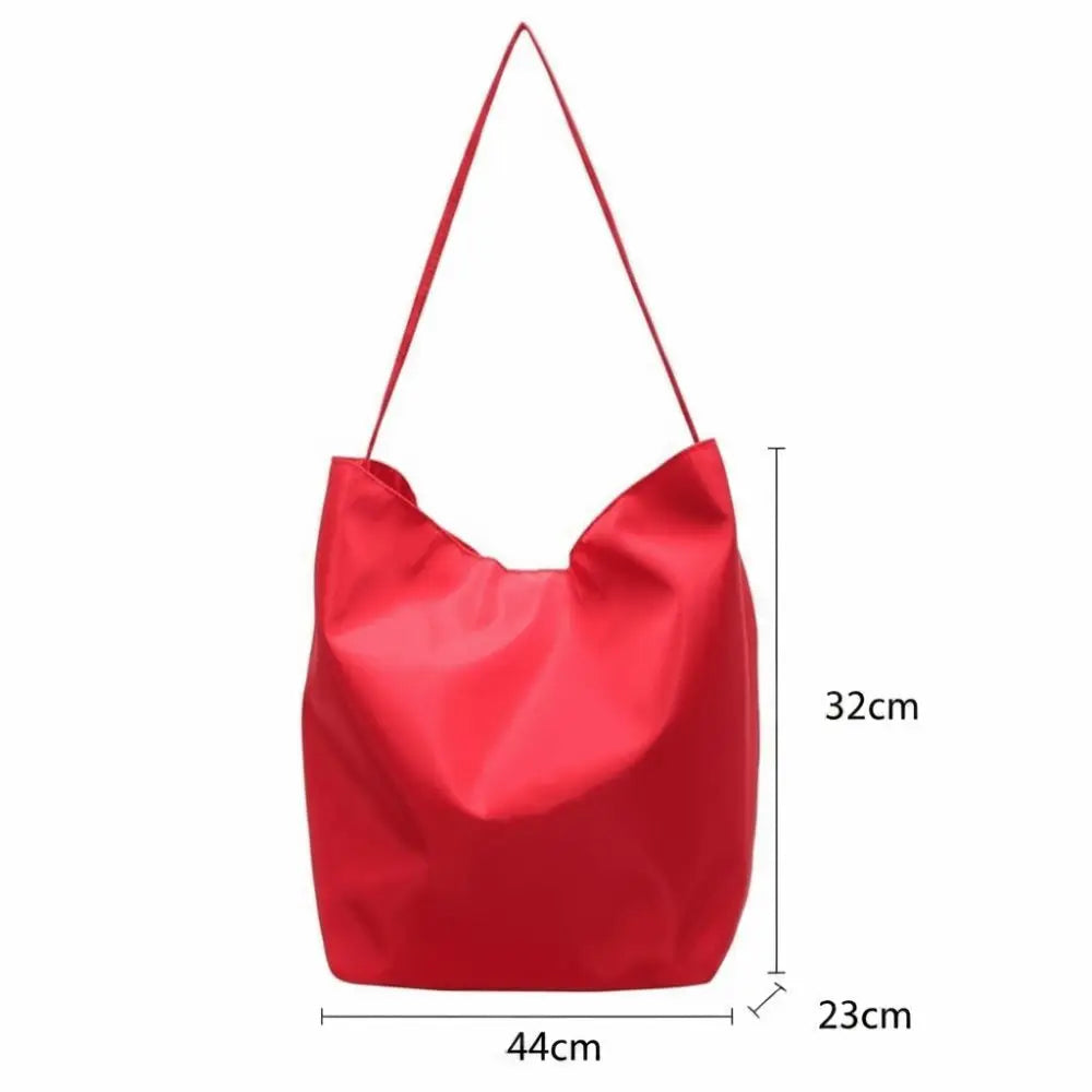 Large Capacity Soft Nylon Shoulder Tote Bag for Women
