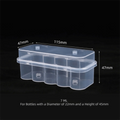 Stackable Vial Storage Case – Clear Freezer Organizer Box