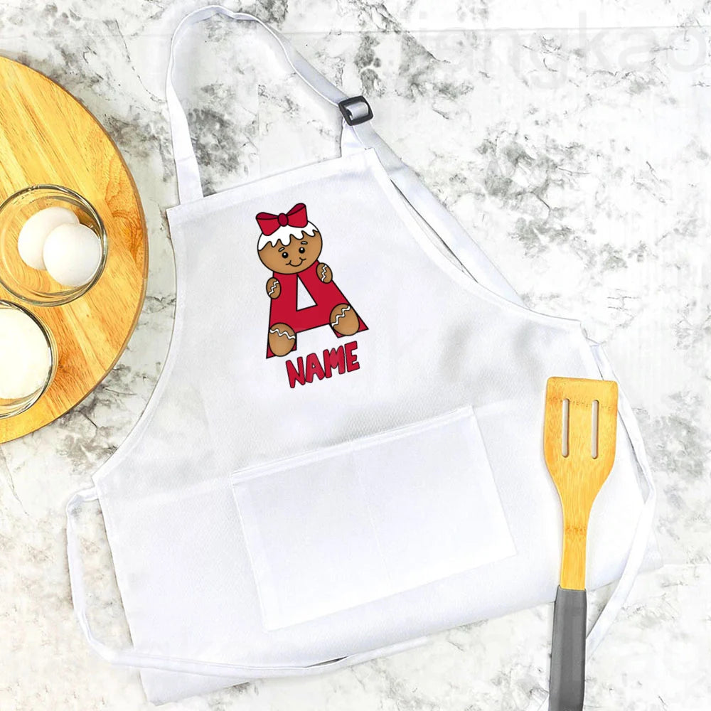 Personalized Kids Baking Apron – Custom Name Christmas Gift