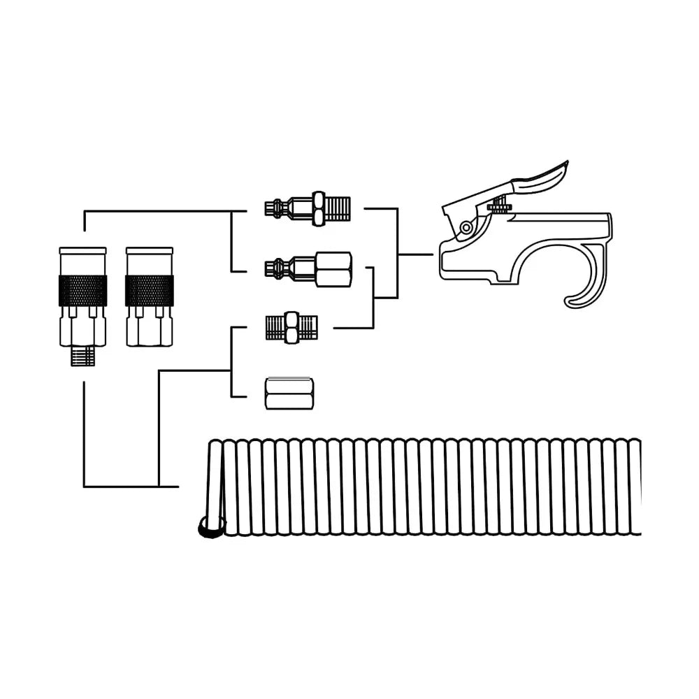 4-Pc 1/2" NPT Air Hose Quick Connect Fittings 300 PSI Steel
