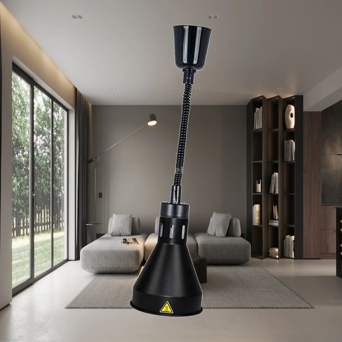 Adjustable Hanging Buffet Food Warming Lamp E27 Iron Shade