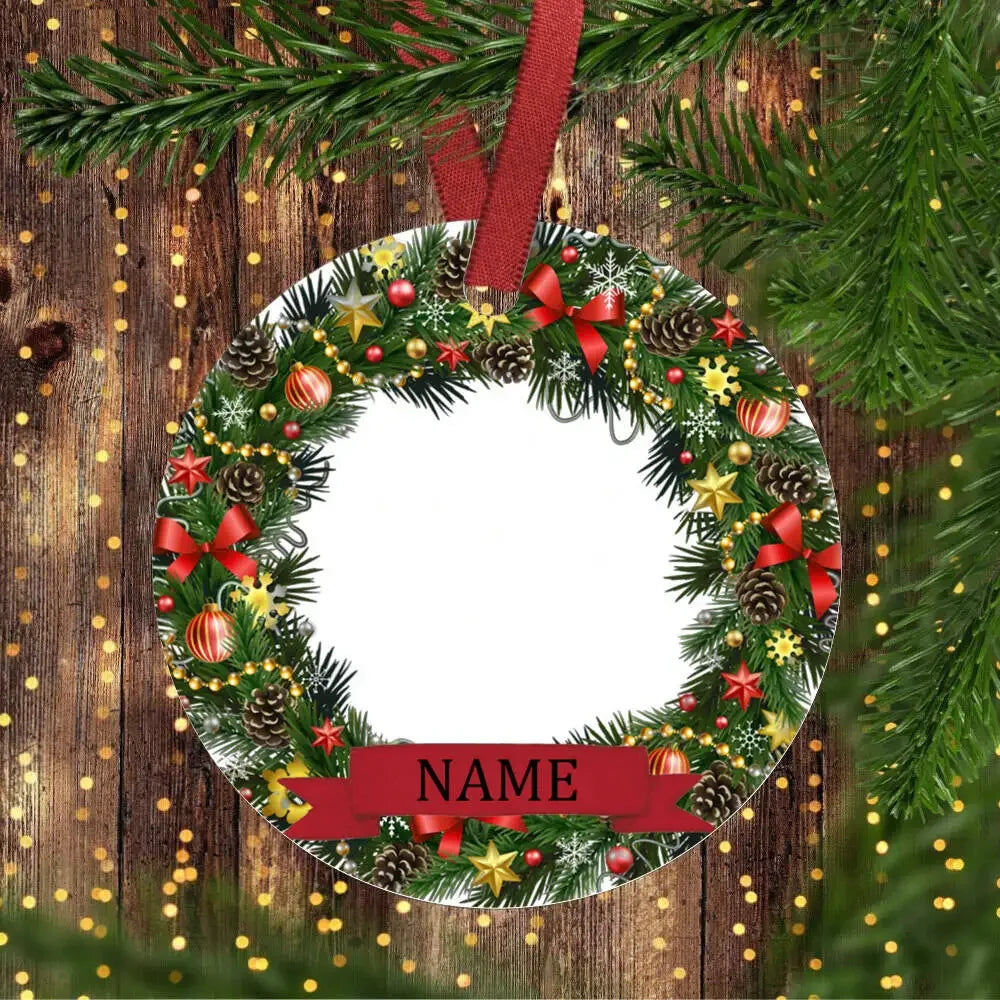 Personalized Baby's 1st Christmas Ceramic Photo Ornament