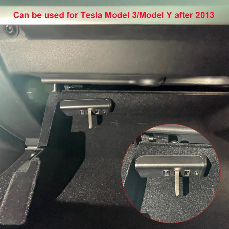 USB-C 4-Port USB 3.0 Hub for Tesla Model 3/Y & Laptops