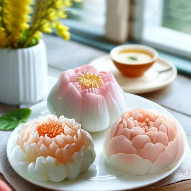 3D Flower Silicone Mold – Candle Soap Resin Cake DIY Crafts