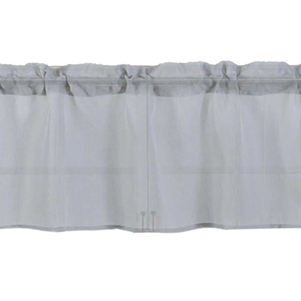 Soft Polyester Rod Pocket Valance – Sheer Window Curtain Drape
