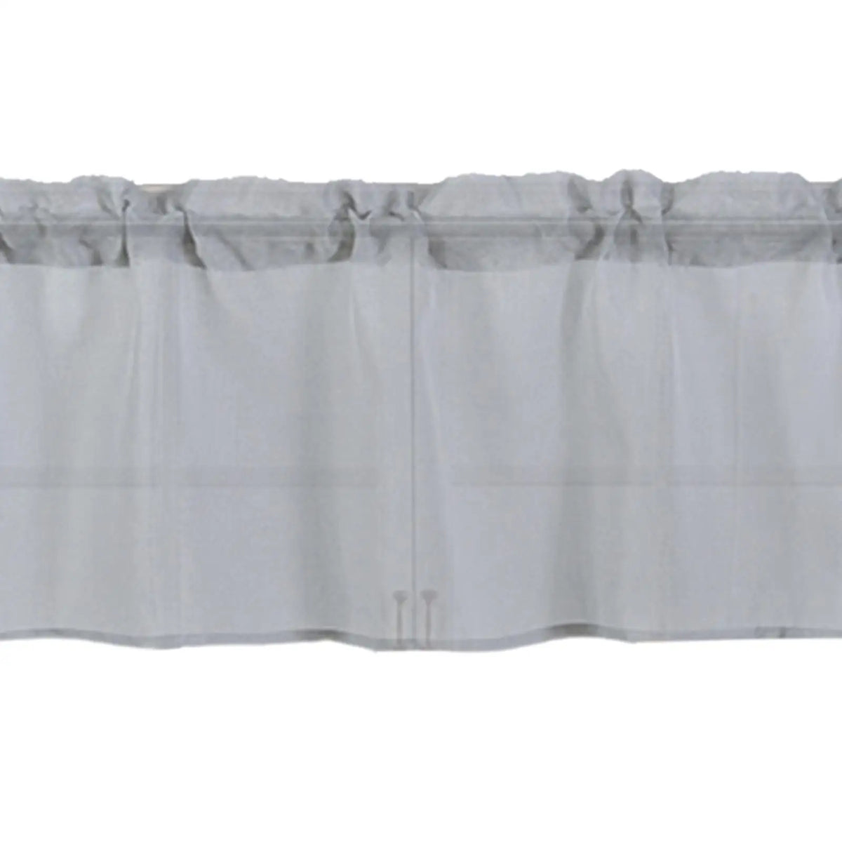 Soft Polyester Rod Pocket Valance – Sheer Window Curtain Drape