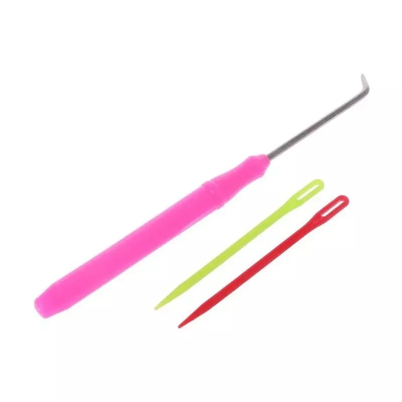 Knitting Loom Crochet Hook & Plastic Sewing Needles Set