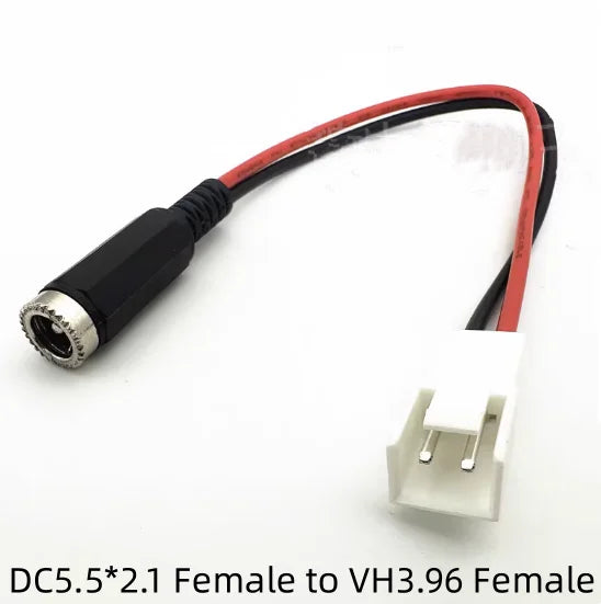 DC 5.5×2.1 Female to XH2.54 PH2.0 Battery Connector Cable 20CM