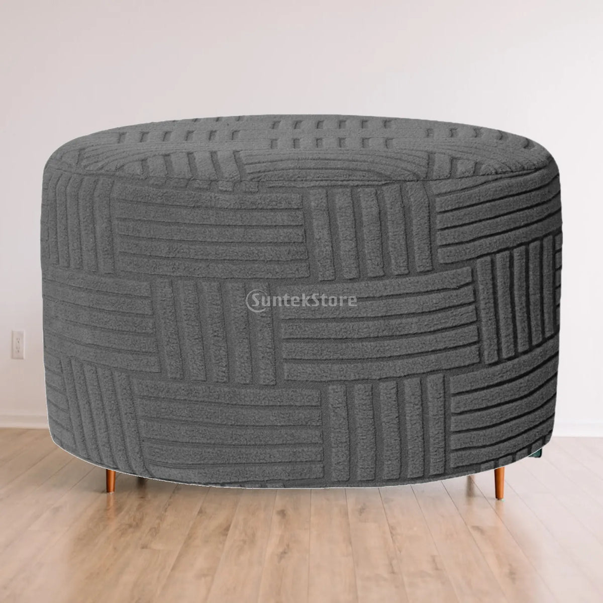 Stretch Ottoman Slipcover | Polyester Spandex Stool Cover