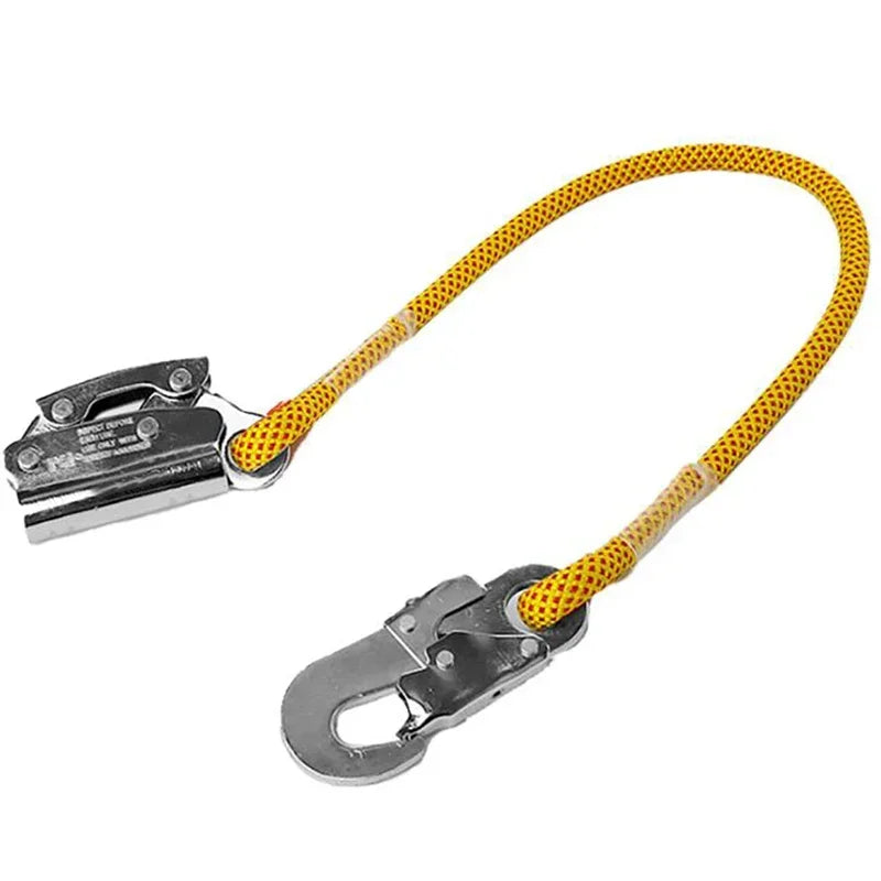 Manual Rope Grab Hook & Shock Lanyard | 8–16mm | 25KN Load