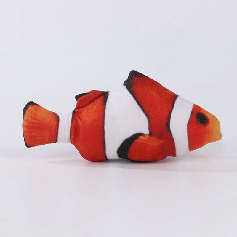 Catnip Plush Fish Toy – Soft Linen Chew Toy for Cats