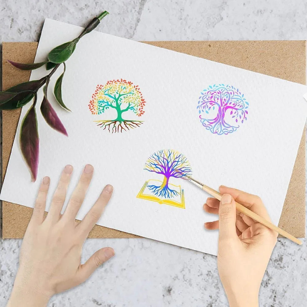 Tree of Life Clear Stamp – Sun & Hourglass DIY Craft Stamp