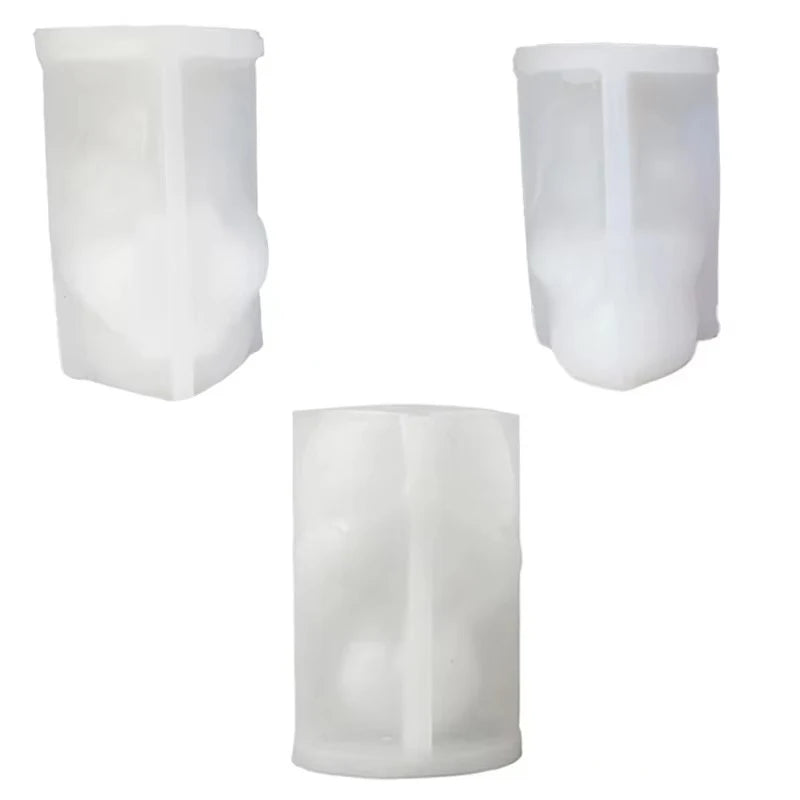 3D Santa Claus Snowman Silicone Candle Mold – Christmas DIY