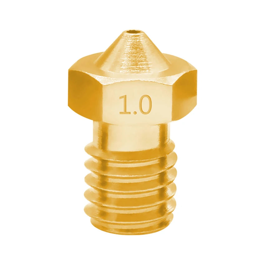 5-Pack Copper E3D V5/V6 M6 Nozzles | 0.2–1.0mm 3D Printer