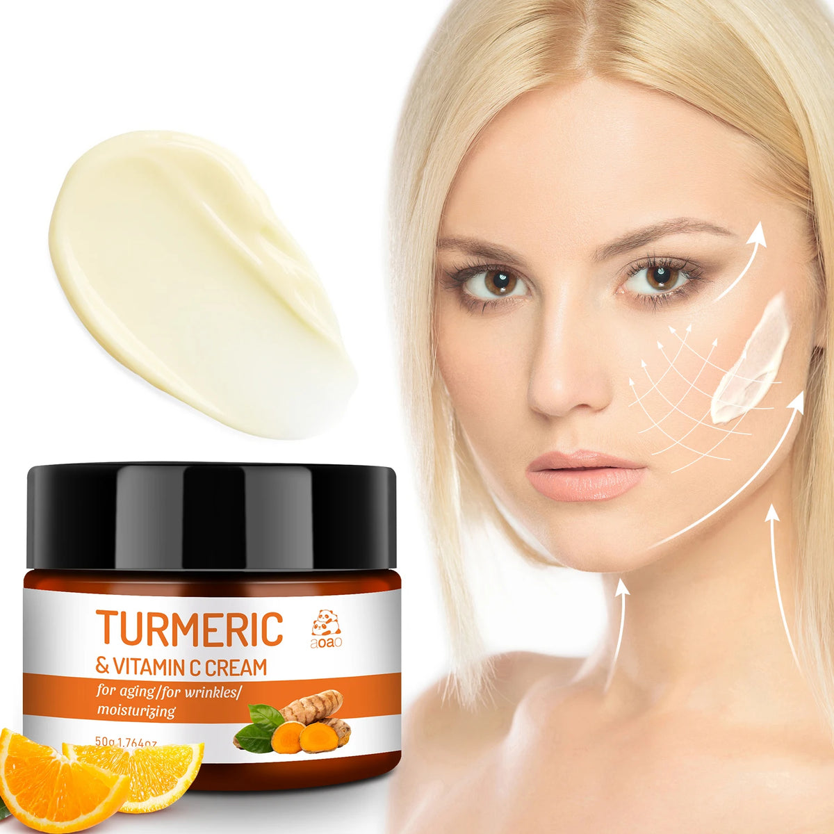 Turmeric VC Brightening Night Cream – Jojoba & Aloe Vera