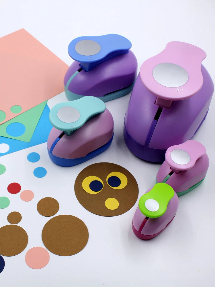 Round Hole Punch Paper Cutter – 9mm, 16mm & 25mm Circles