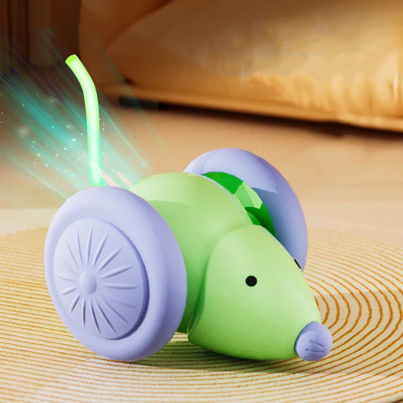 Electric Mouse Car Interactive Cat Toy – Auto Obstacle Avoidance