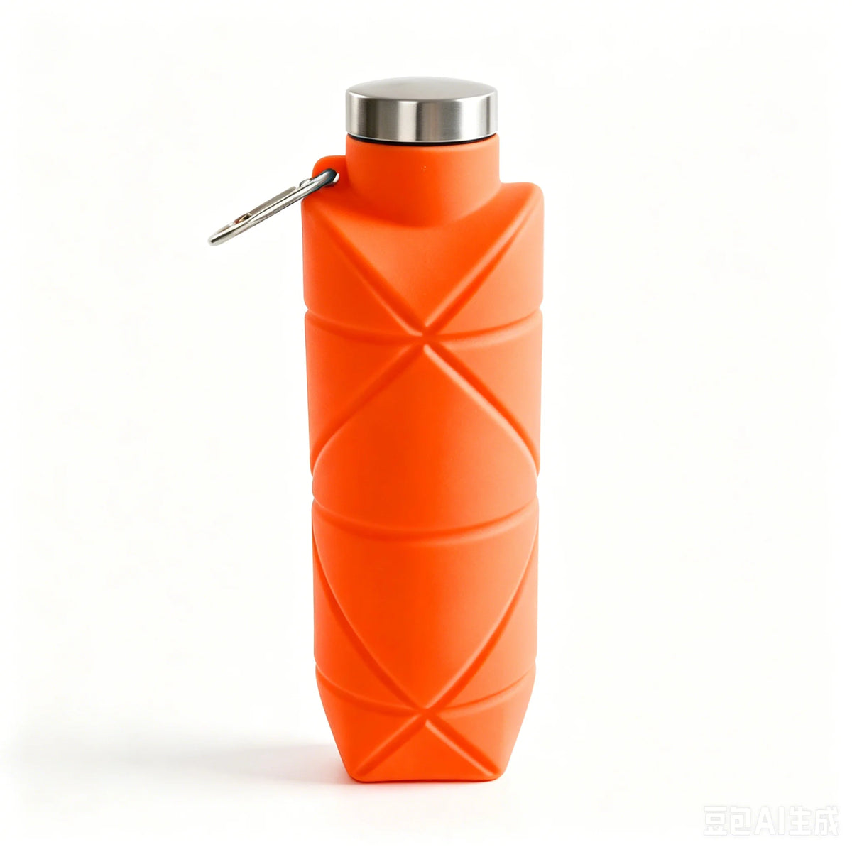 Collapsible Silicone Water Bottle with Carabiner | 750ml
