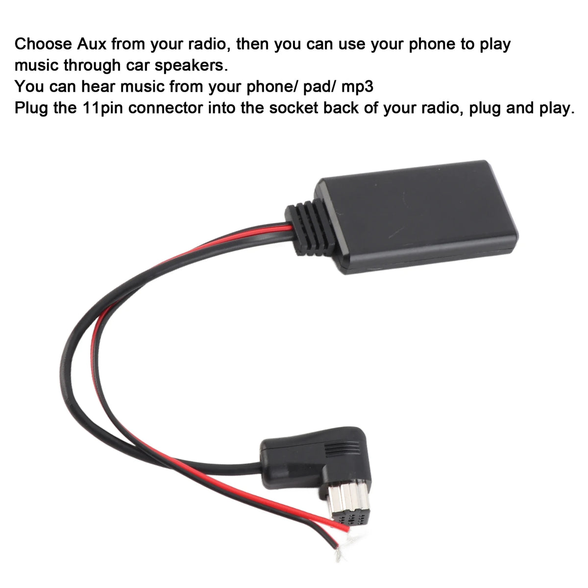 11-Pin Bluetooth AUX Music Adapter for IP-BUS Car Radios