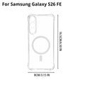 Samsung Galaxy S26 FE 5G Magnetic Clear Silicone Case