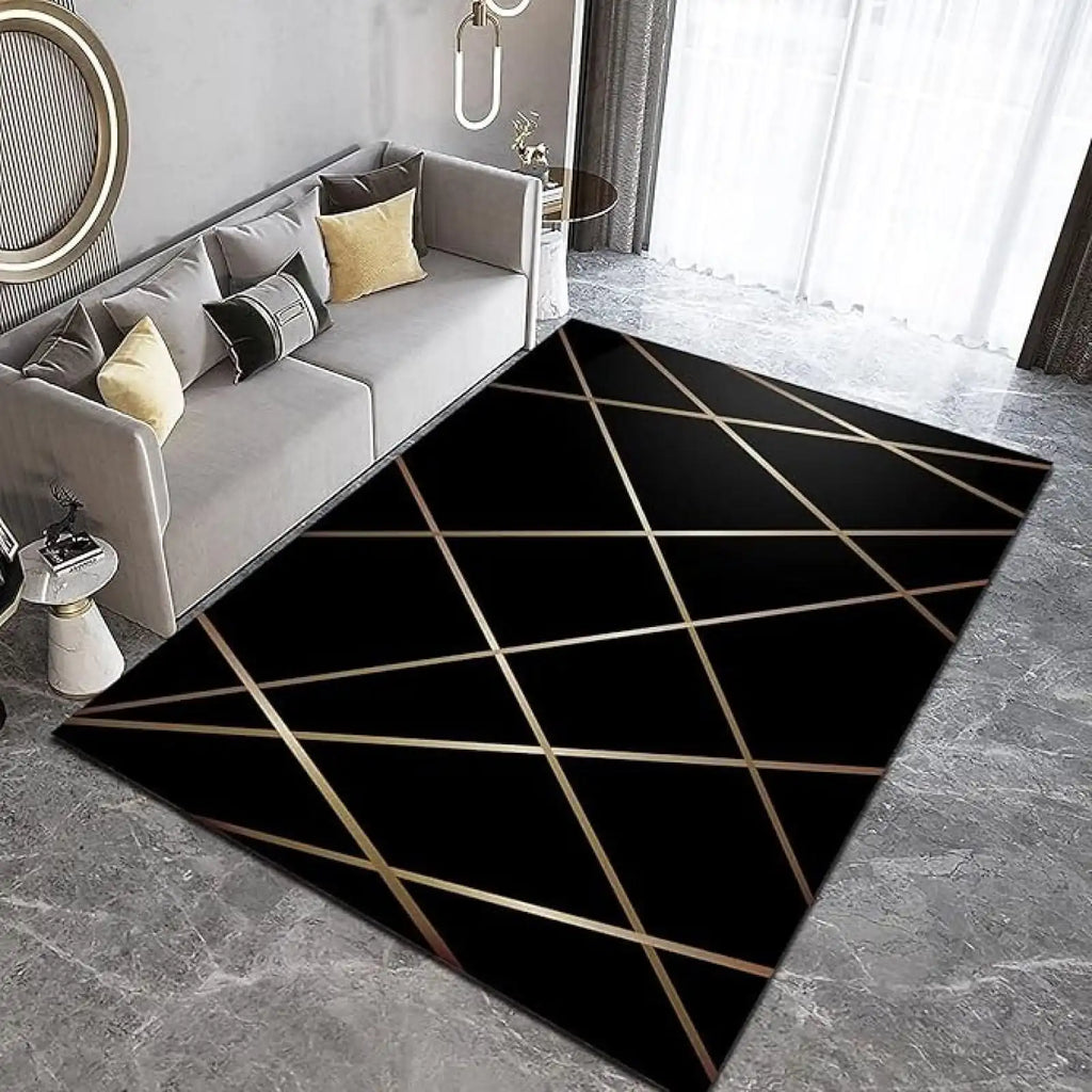 Moroccan Trellis Large Area Rug – Non-Slip Earth Tone Carpet