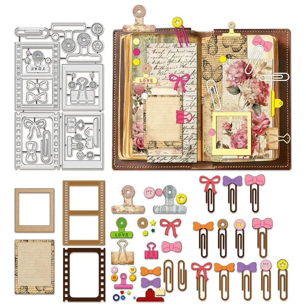 Vintage Folder & Frame Carbon Steel Cutting Dies – DIY Set