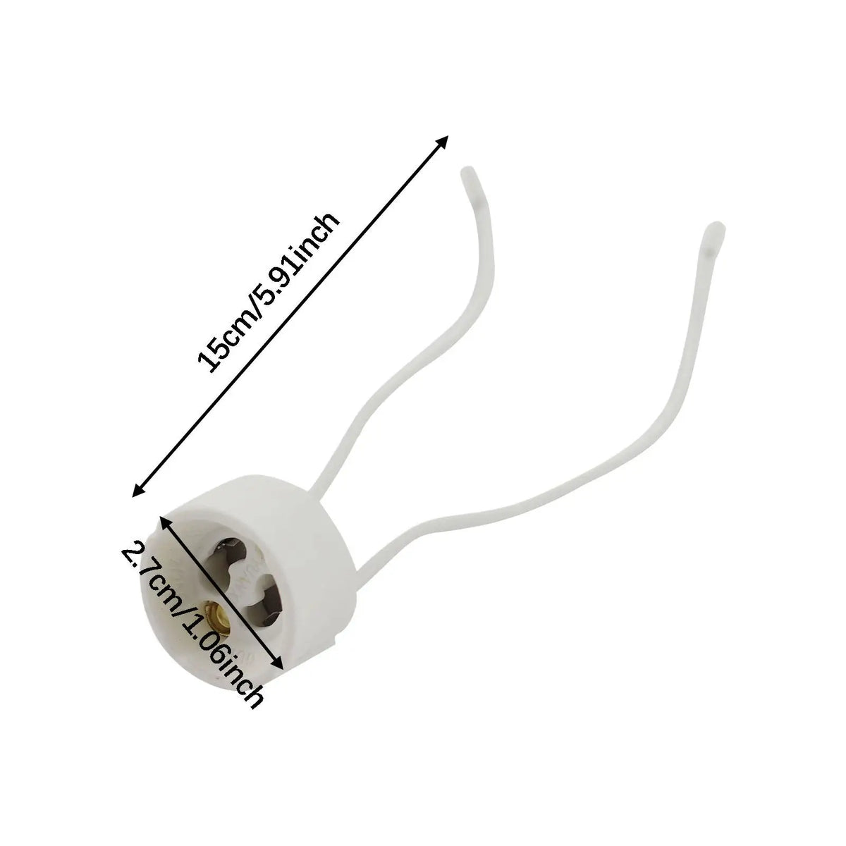 GU10 Lamp Holder Socket – LED & Halogen Bulb Base 10-Pack
