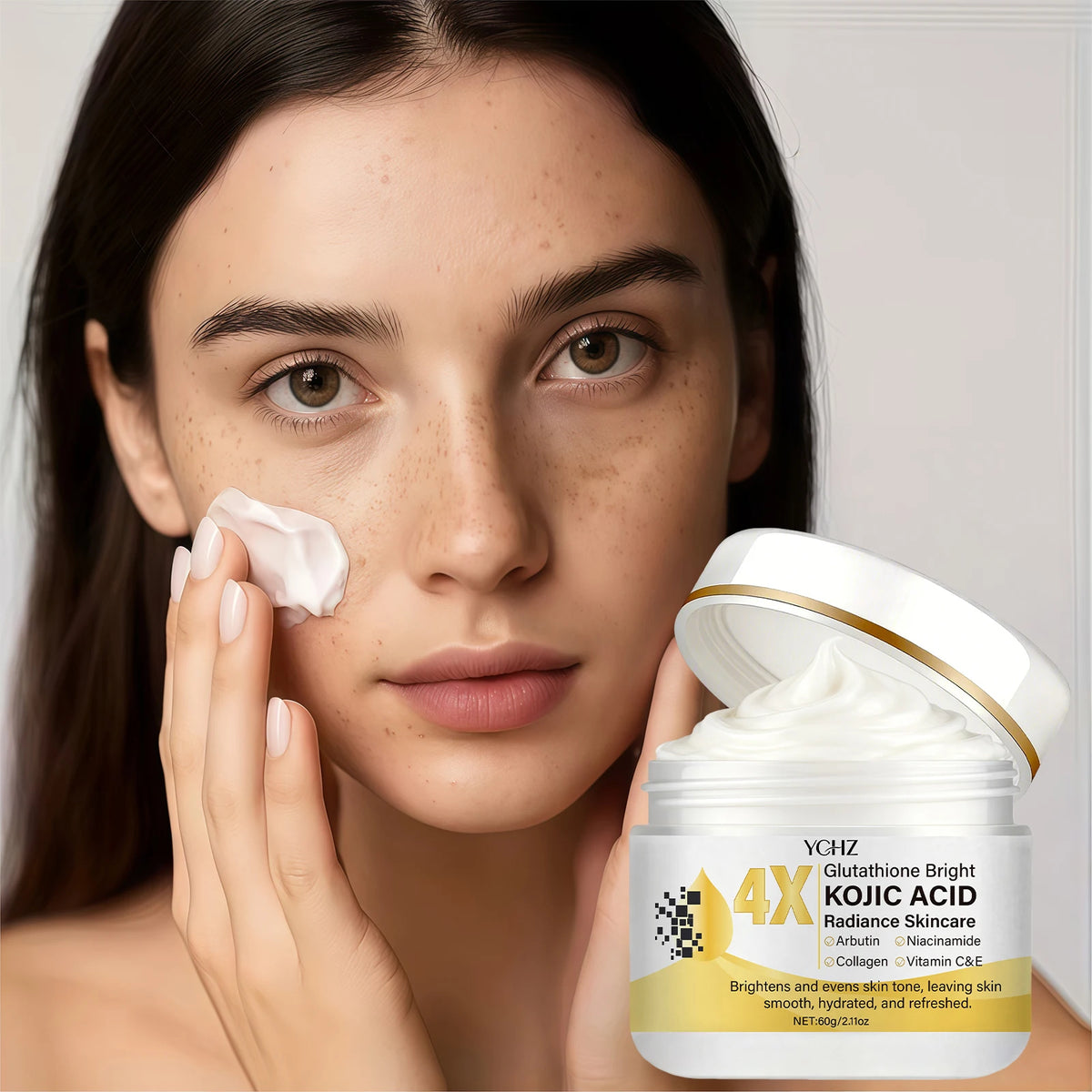 YCHZ Kojic Acid Face Cream – Brightening & Moisturizing 60g