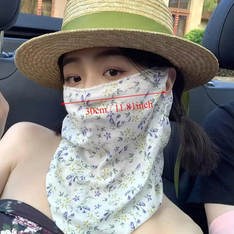 Full Face Sun Protection Mask – Outdoor Ear Hook Style