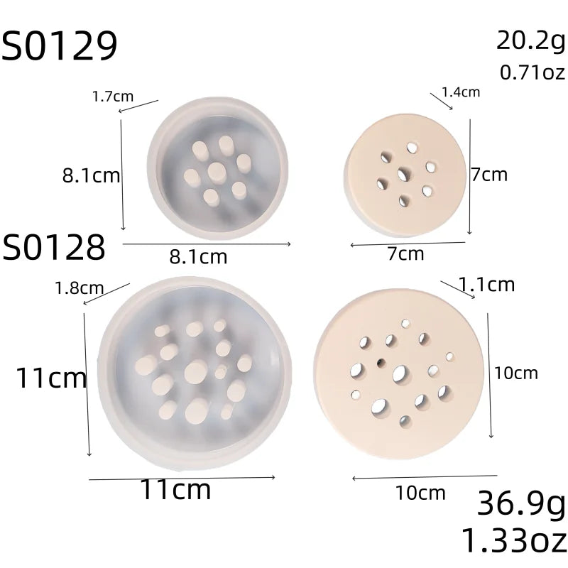 Honeycomb Round Silicone Mold – Plaster Cement & DIY Crafts