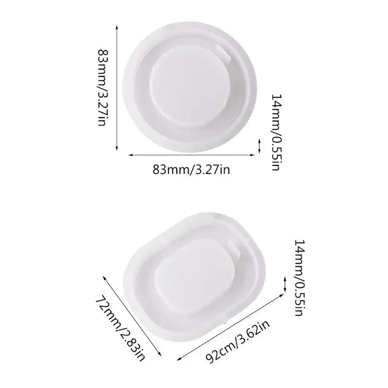 Silicone Pendant Mold – Round & Oval DIY Hanging Craft Molds