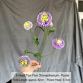 Artificial Silk Chrysanthemum Stem | 5-Head Faux Flower Decor