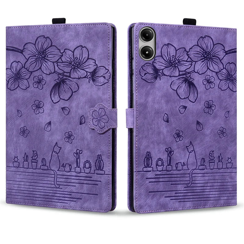 Redmi Pad 2 Pro 12.1" Embossed PU Leather Wallet Case 2025