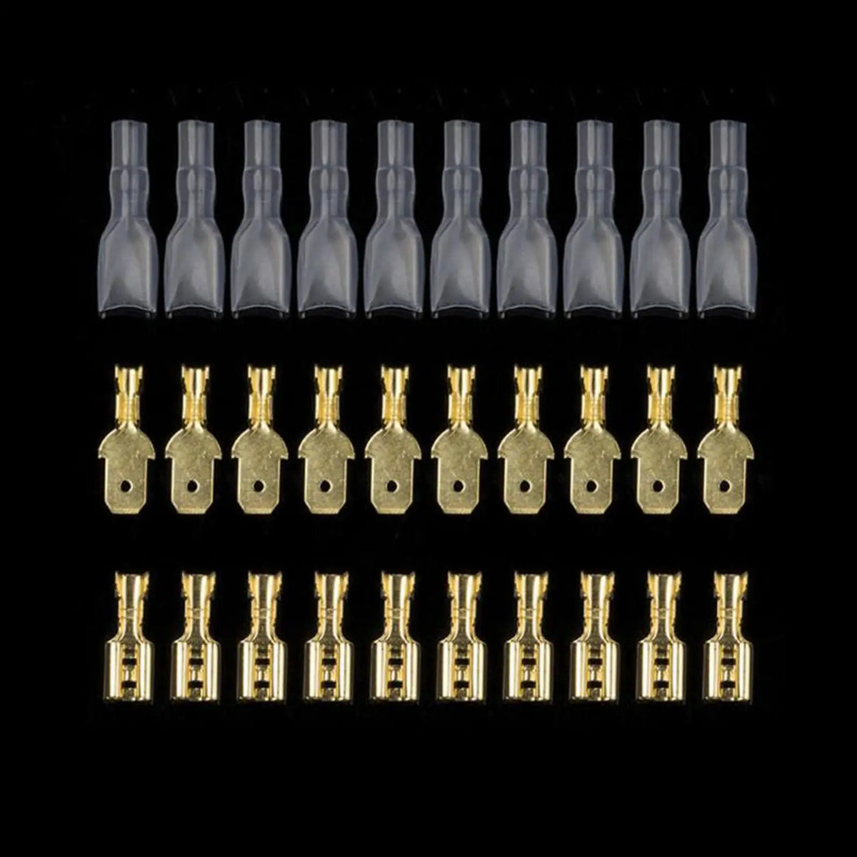 315-Piece Crimp Terminal Block Kit | 2.8 4.8 6.3mm Brass