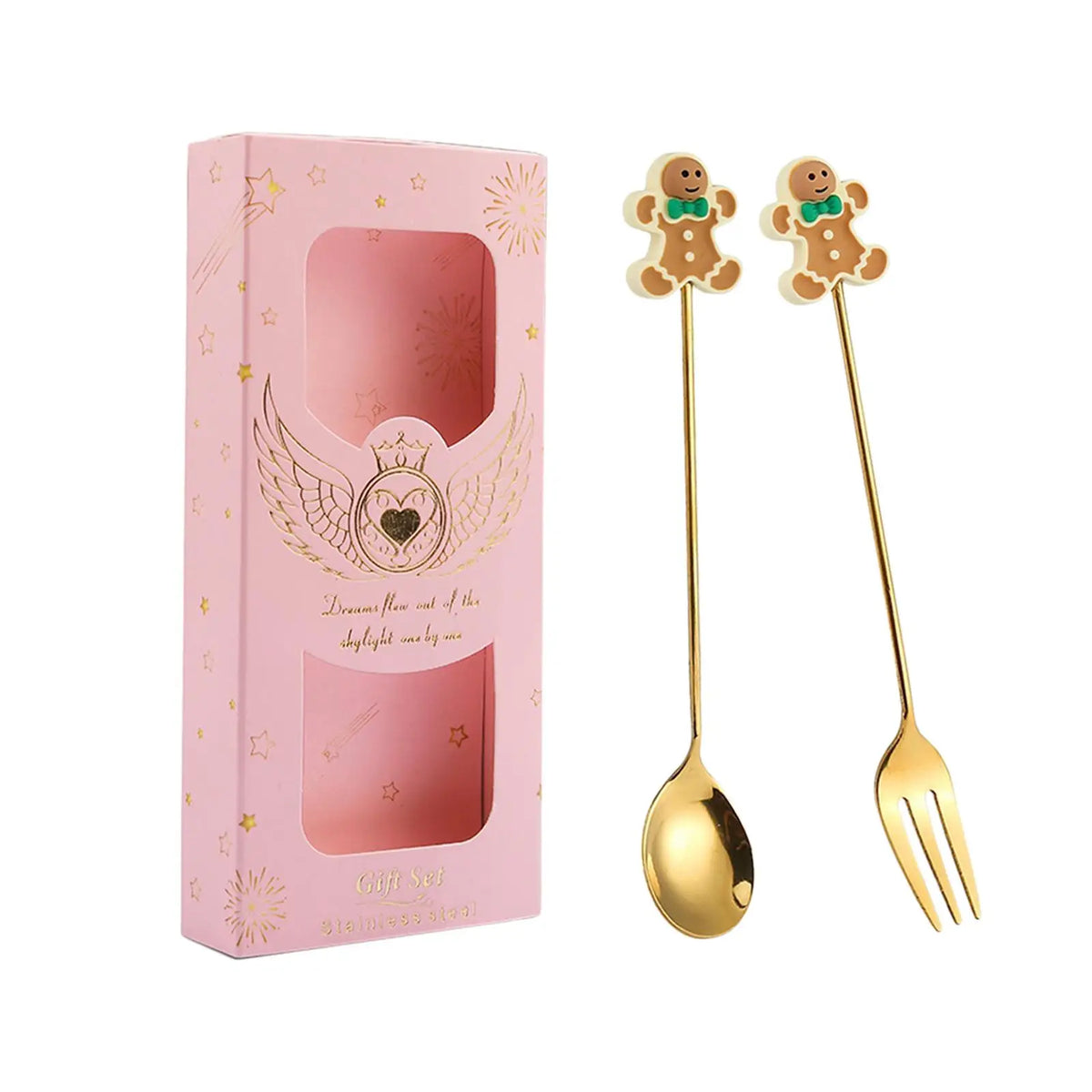Santa Christmas Stainless Steel Cutlery Set – Spoons & Forks