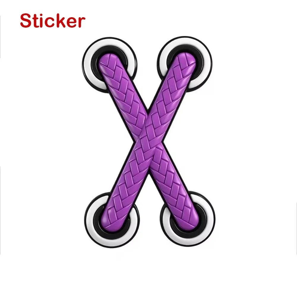 3D Cross PVC Vinyl Decal – Multicolor Car & Motorcycle Sticker