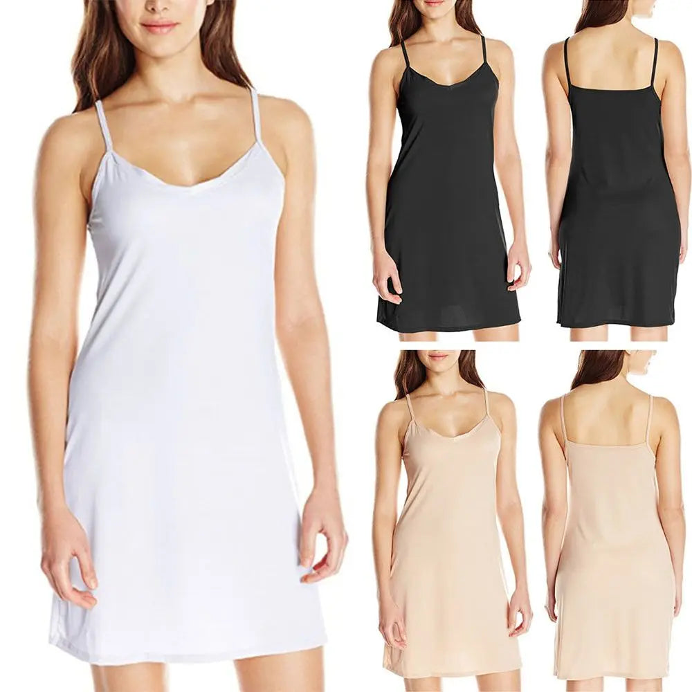 Women's Sleeveless Spaghetti Strap Slip Dress | Summer Casual