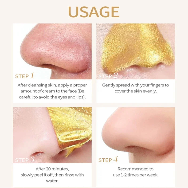 LAIKOU 24K Gold Snail Collagen Peel-Off Face Mask 50g
