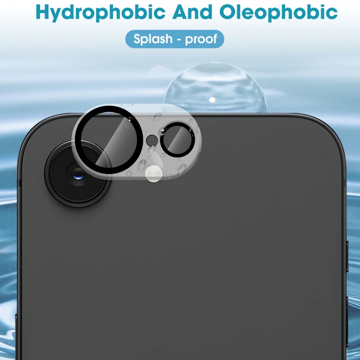 iPhone 16E Camera Lens Protector – 3D Tempered Glass Film
