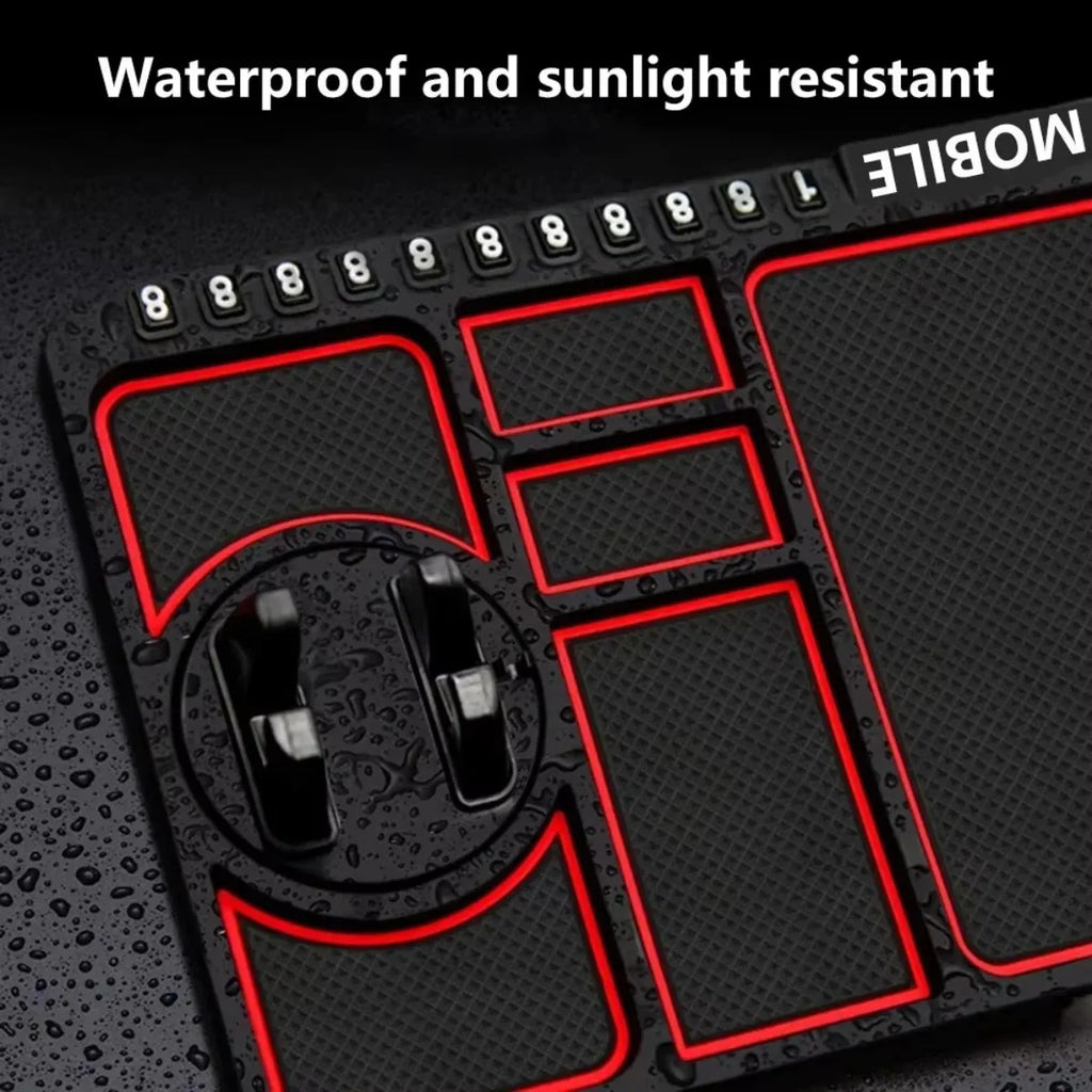 360° Rotatable Car Phone Holder Anti-Slip Dashboard Mat