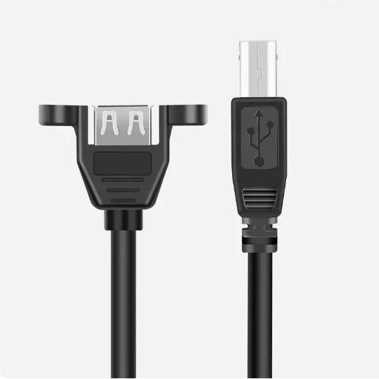 USB Type-B Male to Female Printer Cable Adapter
