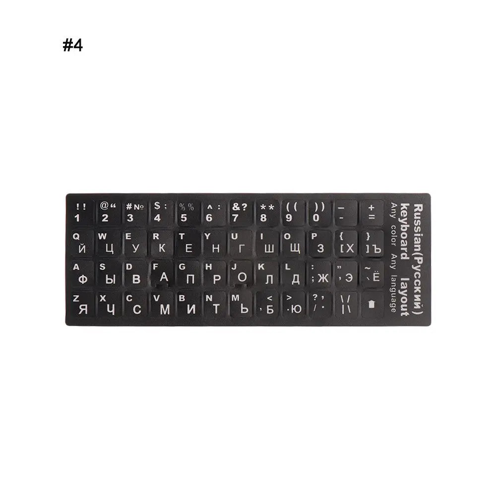 Russian Keyboard Stickers – Waterproof Frosted PVC Layout