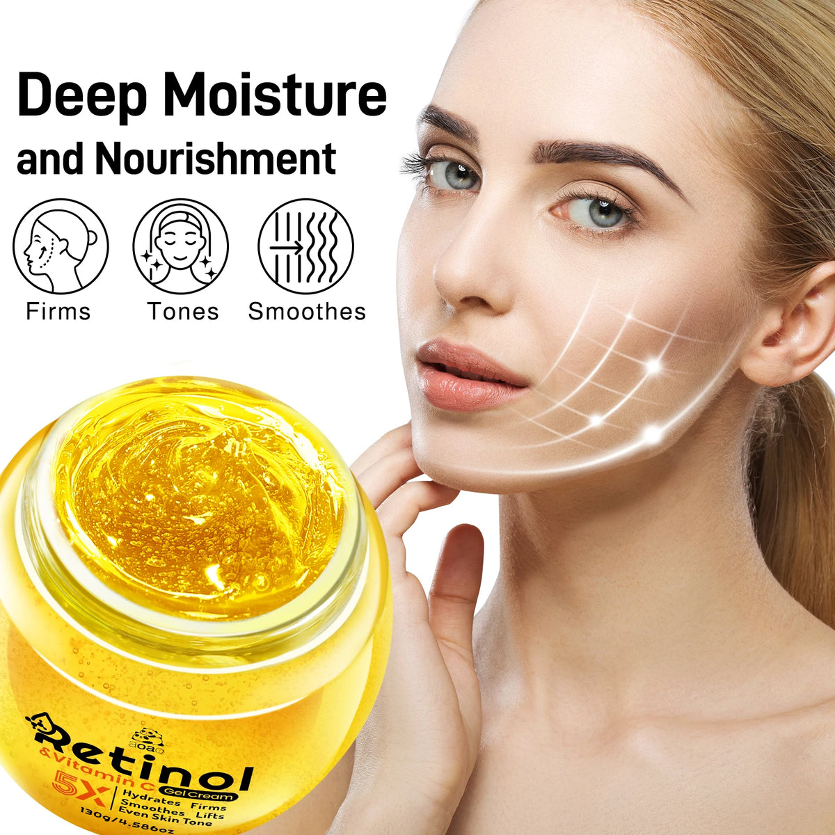 No-Rinse Collagen & Retinol Jelly Gel Mask – Deep Moisturizer