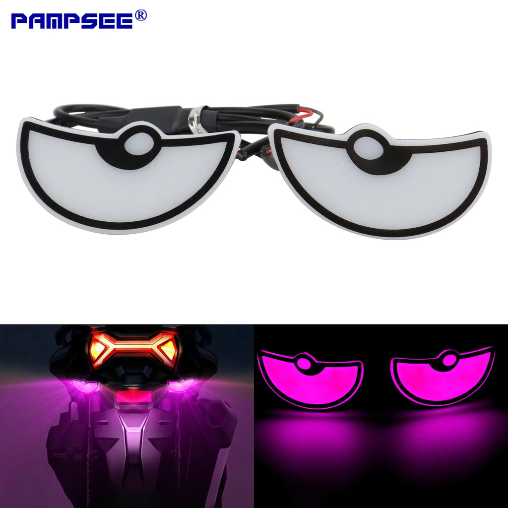 2-Pack LED Demon Eye Headlight Accent Lights – Car & Motorcycle