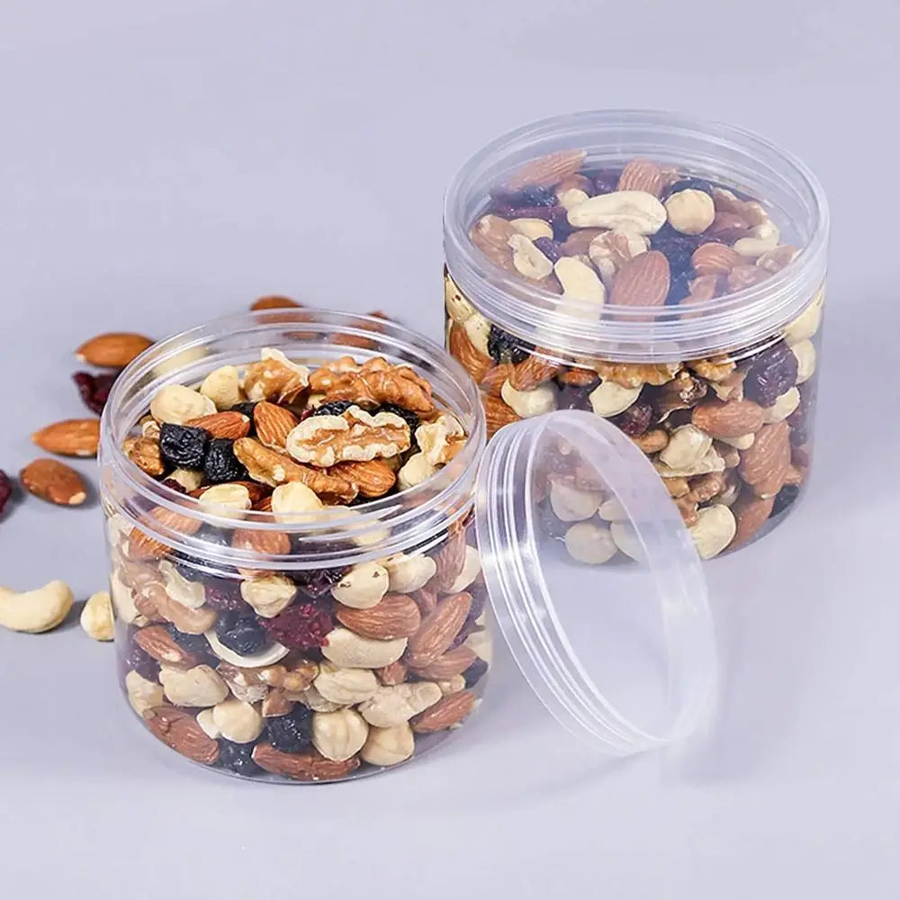 Clear Airtight Food Storage Jar – Food-Grade Sealed PET Container