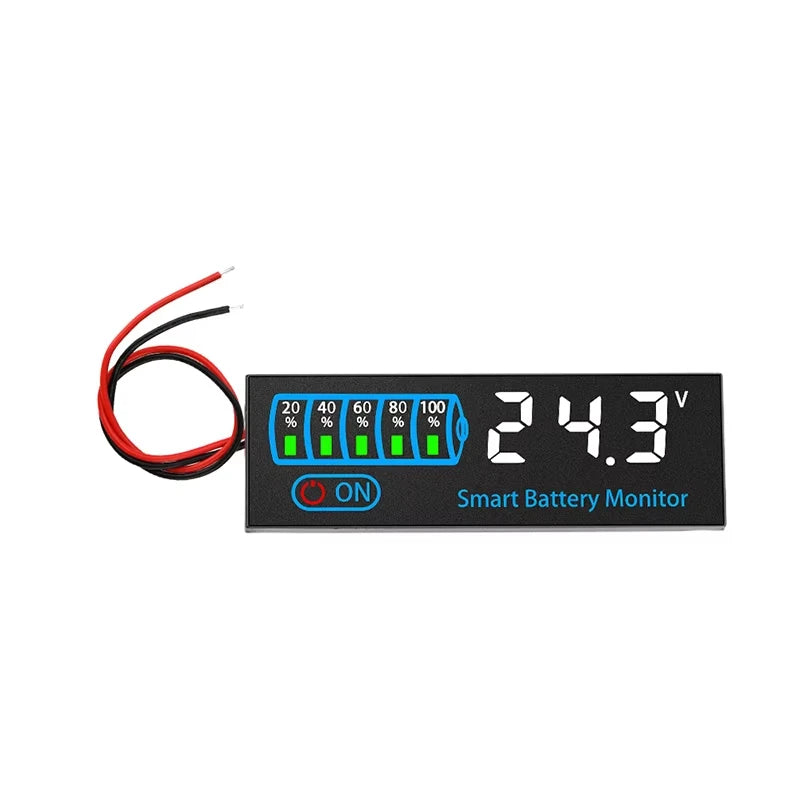 DC 7-55V Battery Tester & Charge Monitor for Solar & RV