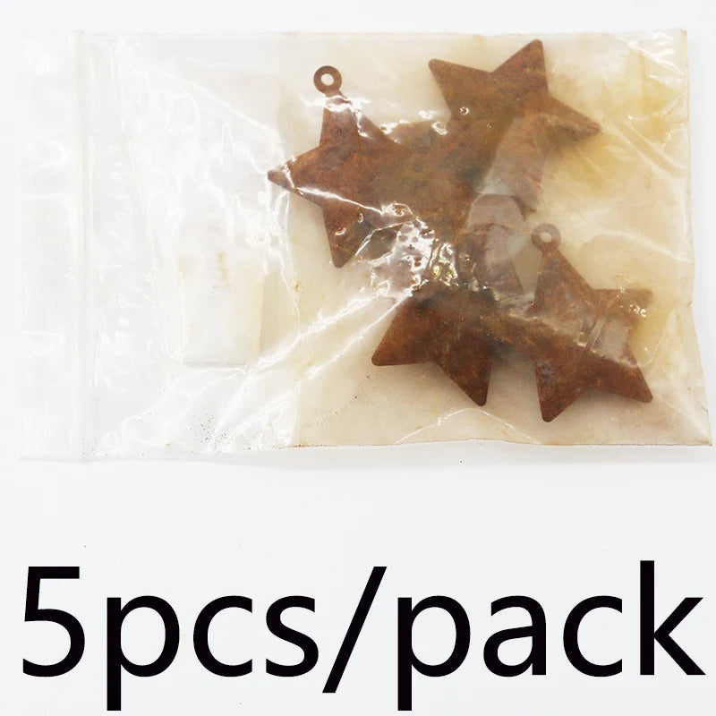 5-Pack Retro Rusty Christmas Bells – DIY Holiday Pendants